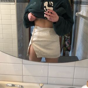 Front slit skirt
